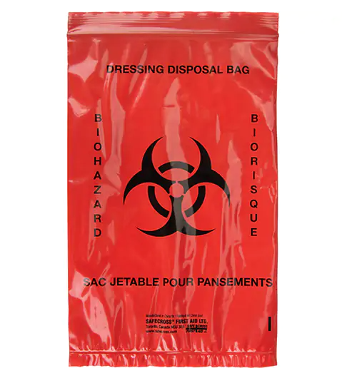Waterproof Biohazard Waste Bags 9 x 6 2 Mil 1 pkg