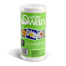 White Swan® Professional Kitchen Towel Rolls — 2-Ply, White, 12 × 210 Sheets (01122)