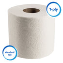 Scott® Toilet Paper, 1 Ply, 550 Sheets/Roll, White - Case of 80 Rolls (05102)