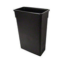 Slim Jim® Waste Container, Black, 10.75" x 20" x 30'' (9512)