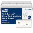 Xpress Soft Multifold Hand Towel, 2 Ply, White, 16 Packs/Case, 94 Towels/Roll (100298)