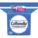 Cottonelle® Fresh Care Flushable Wipes, Pack of 168 - Case of 8 packs (10358)