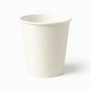 Single Wall Paper Cups, PE Lined — White - Case of 500 (Multiple Sizes)