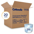 Cottonelle® Professional Toilet Paper, 2 Ply, 451 Sheets/Roll, White - Case of 20 rolls (13135)
