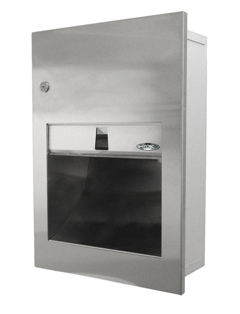 135-A Recessed Universal Stainless Steel Roll Towel Dispenser