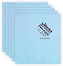 Chiffons de nettoyage tout usage en microfibre PVA 15"x 14"- 4 couleurs (paquet de 5)