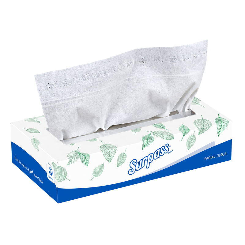 Surpass® Facial Tissue — 2-Ply, 100 Sheets, Case of 30 (21340)