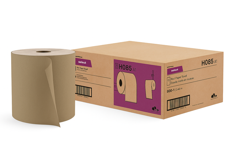 Pro-Select™ Hand Towels — Brown, 800 ft Rolls, Case of 6 - H085