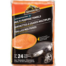 Multi-Purpose Microfibre Cleaning Towels, Orange - Pack of 24 (18827)