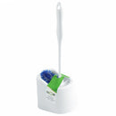 Deluxe Toilet Bowl Brush and Holder Set, Dual Cleaning Head, 16" (2088)