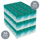 Kleenex® Upright Facial Tissue, 2 Ply, 7.8" L x 8.3" W, 95 Sheets - Case of 36 (21270)