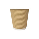 Gobelet en papier kraft isolé à triple paroi - 4oz (1000/ct)