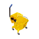 Side Press Bucket & Wringer Combo, P/P, 26-QT, Yellow (3081)