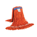 Syn-Pro® Synthetic Narrow Band Wet Mop, Looped End, Orange - 16 Oz, Bagged (30900)