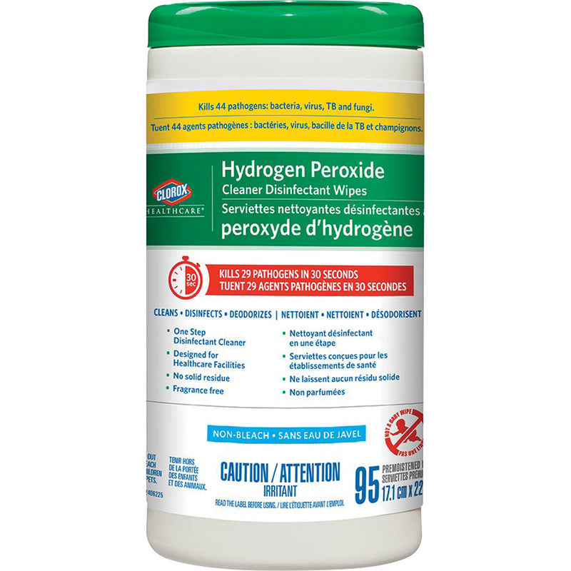 Healthcare® Hydrogen Peroxide Cleaning/Disinfectant Wipes - 30 sec (95ct)