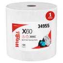 WypAll® X60, Multi-Task, Jumbo Roll Wipers, 12.4" x 12.2", White — Roll of 1,100 Sheets (34955)