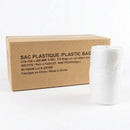 Rouleaux de sacs pour t-shirts en poly HD 8,5" x 5" x 18" 500 sacs par rouleau (8/cs)