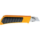 Knife with Ratchet Lock, 18 mm, Silver, Heavy-Duty, Plastic Handle (5004)