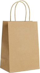 Kraft Paper Bag With Rope Handle, 10" x 5" x 13" - Case of 250 (ECOBG10513)