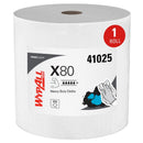 WypAll® PowerClean™ X80, Heavy Duty Wipers, 12-1/2" L x 13-2/5" W, White — 475 Sheets (41025)