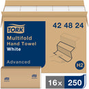 Advanced Multifold Hand Towel, 3-Panel, 1-Ply, 250 Towels/Pack, 16 Packs/Case (424824)
