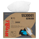 WypAll® PowerClean™ X70,  Multi-Purpose Wipers, 11.1" x 16.8", White - Box of 200 (55300)