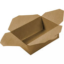 Kraft Take Out Food Containers, Corrugated, Rectangular, 6" x 4.75" x 2.5" - Case of 200 (6064)