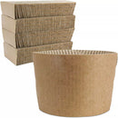 Kraft Coffee Cup Sleeves, Paper, 12 oz. - 20 oz., Brown - Case of 1,000 (6086)