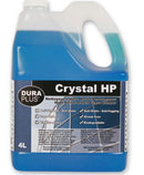 Crystal HP Glass Cleaner, Blue Liquid, No Added Fragrance, Concentrated,  4L, 4/Case (60990)