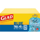 Recycling Bags, Regular, 45L, 24" W x 28" L, Blue - Box of 26 (67489303022)
