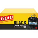 90L Garbage Bags, Regular, 30" W x 33" L, Black - Box of 24 (67489303060)