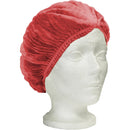 RONCO Care™ Pleated Bouffant Cap, Polypropylene, 24", Red - 1,000 per case (7024R)