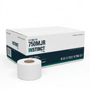MINI MAX Jumbo Toilet Tissue Rolls, 2 ply, 3/8" Core, 14 lbs, 750' Feet per roll - Case of 12 (INS-TS-750MJR)