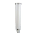 Petit distributeur de gobelets à tirette pour gobelets de 4 à 10 oz - Blanc