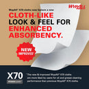 WypAll® X70 Wipers — 870 Sheets, White, Heavy-Duty Industrial Wipes (41600)