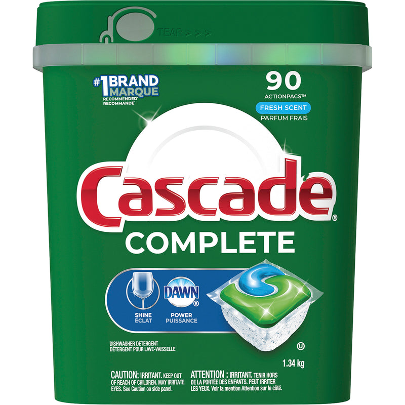 Complete ActionPacs Dishwasher Soap, Pods, 1340 g, Fresh
