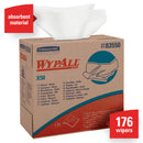 WypAll® X50 Wipers, All-Purpose, 12-1/2" L x 8-3/4" W, 168 Wipers, White - Case of 10 (83550)