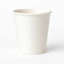 Single Wall Paper Cups, PE Lined — White - Case of 500 (Multiple Sizes)