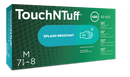 TouchNTuff® Gloves, Nitrile, 5-mil, Powdered, Green - Box of 100 (92-500)