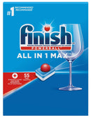 Finish Deep Clean all in One, Dish Detergent Pods, 55 pods per pack, 4 packs per case (CB367723)