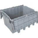 Flip Top Plastic Distribution Container, 21.65" x 15.5" x 12.5", Grey (CG125)