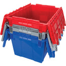 Flip Top Plastic Distribution Container, 21.65" x 15.5" x 12.5", Grey (CG125)
