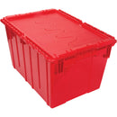 Flip Top Plastic Distribution Container, 21.65" x 15.5" x 12.5", Red (CG126)