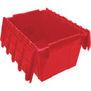 Flip Top Plastic Distribution Container, 21.65" x 15.5" x 12.5", Red (CG126)