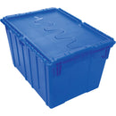 Flip Top Plastic Distribution Container, 21.65" x 15.5" x 12.5", Blue (CG127)