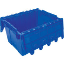 Flip Top Plastic Distribution Container, 21.65" x 15.5" x 12.5", Blue (CG127)