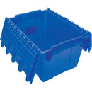 Flip Top Plastic Distribution Container, 21.65" x 15.5" x 12.5", Blue (CG127)