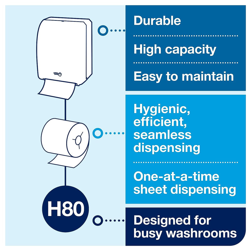 772828 H80 Hand towel roll system Mechanical Roll Towel Dispenser