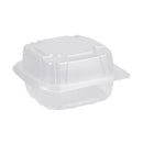 Sandwich Containers, Clear, Polypropylene, Large, 5.84" x 6.25" x 2.88" - Case of 300 (ECO1C663CL)