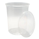 Deli Container Lid, Round, Polypropylene, Clear, 32 oz - Case of 500 (ECO32DELI-PP)